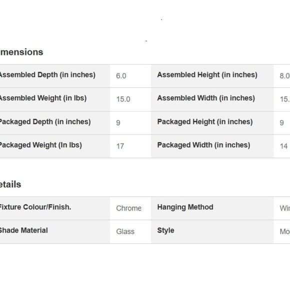 Dainolite 3-Light Horizontal Crystal Pendant Polished Chrome Sells for $463 - Picture 4 of 4
